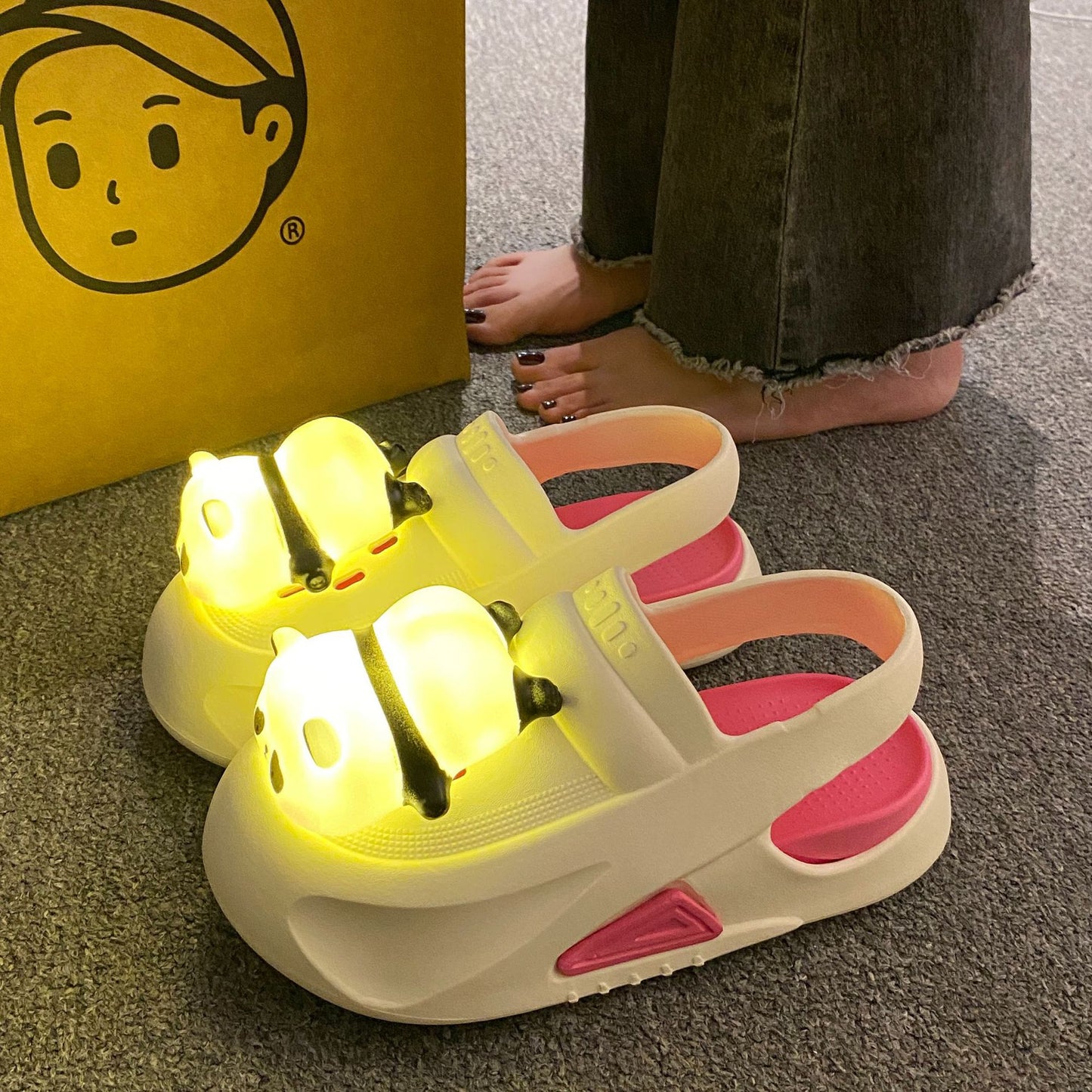 PandaGlow FunStep Sandals